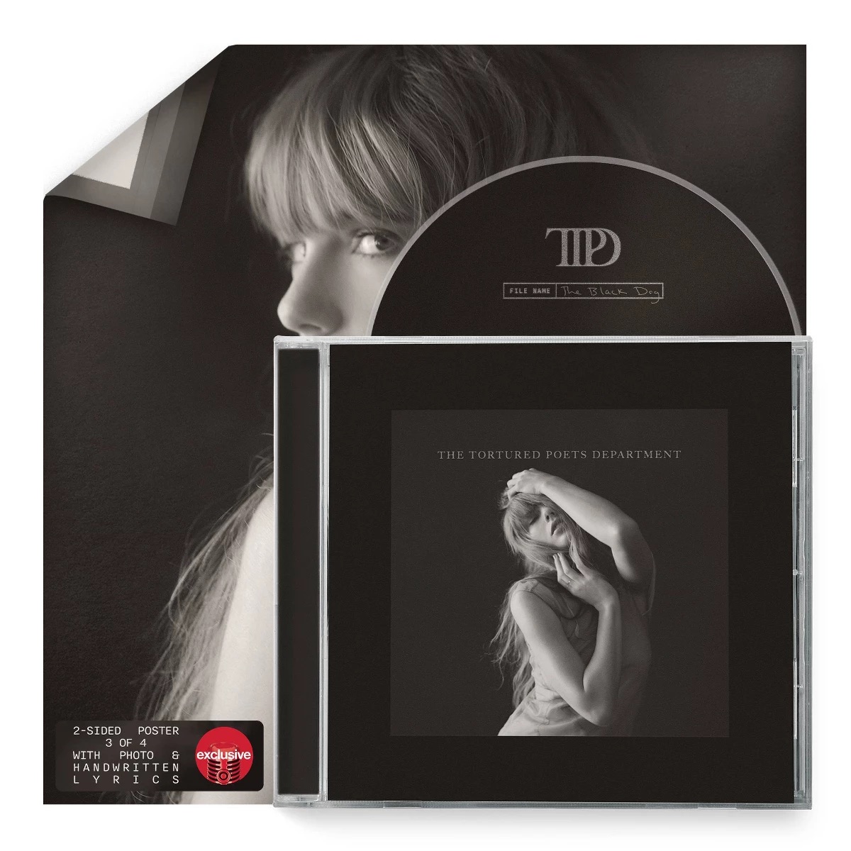 The Tortured Poets Department, CD con póster de Target — The Black Dog